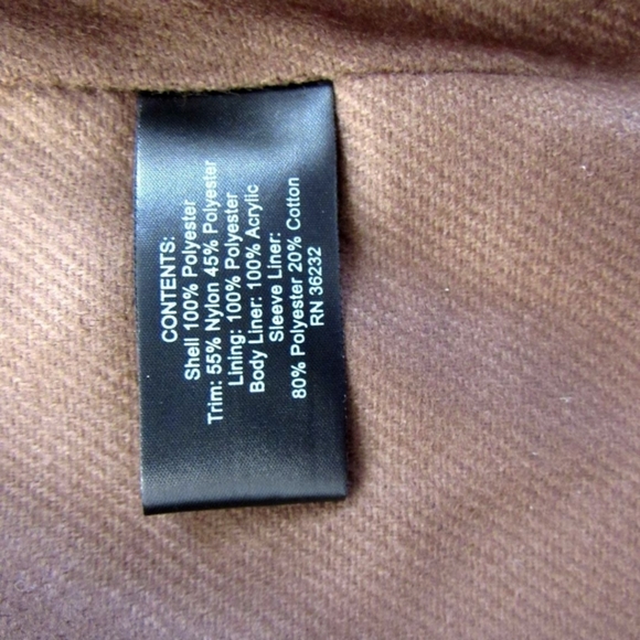 New with Tags Gallery Woman Jacket Almond/Gunmetal Color 2XL - Picture 9 of 10